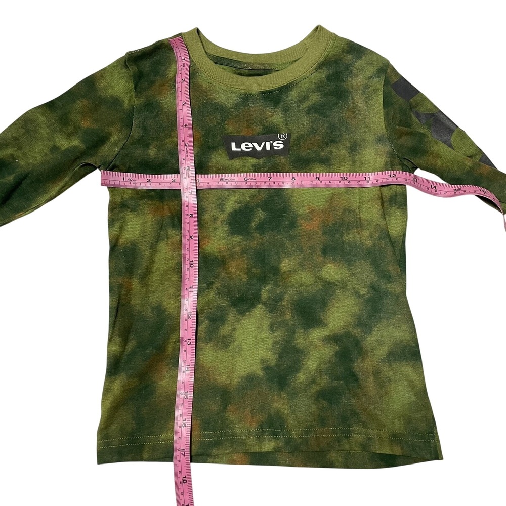 Levi's Boys Long Sleeve Camouflage Print T-Shirt Top - Picture 7 of 7
